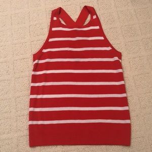 Banana Republic red white stripe top, XS